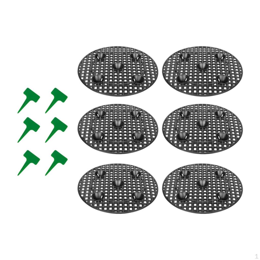6 шт. Подъемник для горшков с уровнем растений, приподнятый комплект для основания кашпо, экономящий пространство, универсальный поддон для патио
