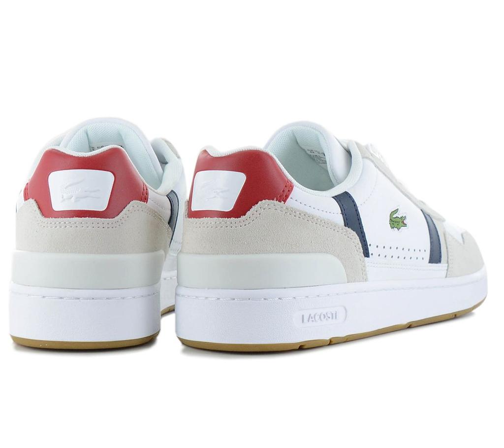 Lacoste T-Clip Leather - Мужские кроссовки Кожаные белые 740SMA0048407 ОРИГИНАЛ