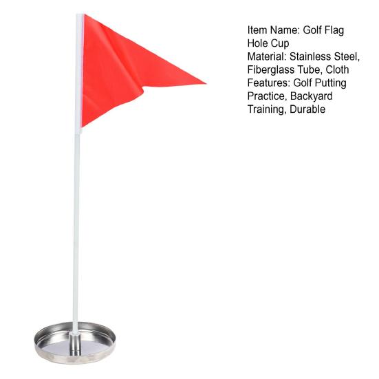 Набор Флаг и Лунка для Гольфа Мини Гольф Паттинг Грин Флагшток для Двора