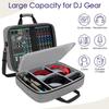 Compact Audio DJ Mixer Travel Case with Adjustable Storage Scratch-Resistant Sound Instrument Accessories for Cables, Microphone