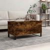 VidaXL Coffee Table Smoked Oak 90x44.5x45 Cm Engineered Wood 830985