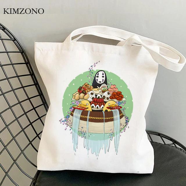 Totoro Shopping Bag Jute Bag Eco Shopper Grocery Reusable Bolsa Bag Net Reusable Jute Bolsas Reutilizables Sacolas