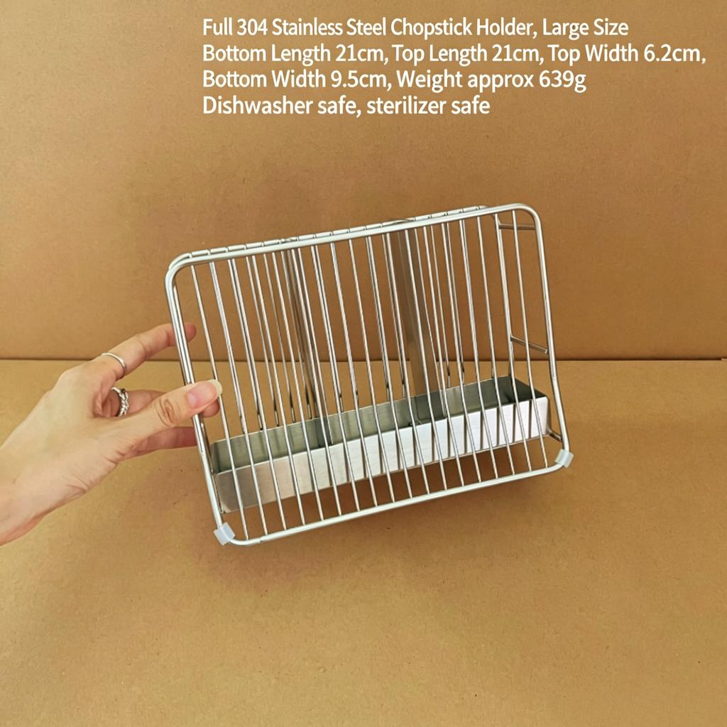 304 Stainless Steel Chopstick Holder Wall Mounted Kitchen Utensil Storage Basket Spoon Fork Drain Organizer Rack