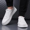 Little White Shoes New Men's Business Casual Leather Shoes Men's Handmade Online Youth Versatile One-pedal Board Shoes Trendy Men