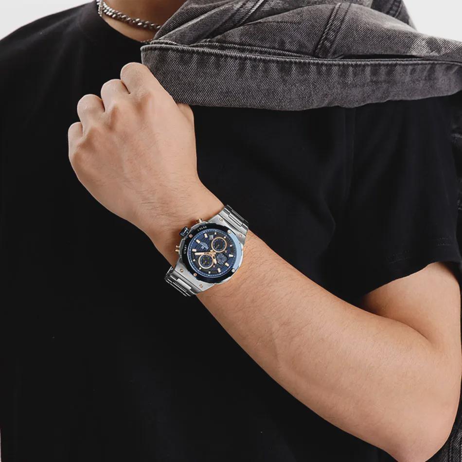 Analog Watch For Men Waterproof Luminous Chronograph Man Wristwatch Stainless Steel Men's Quartz Watches