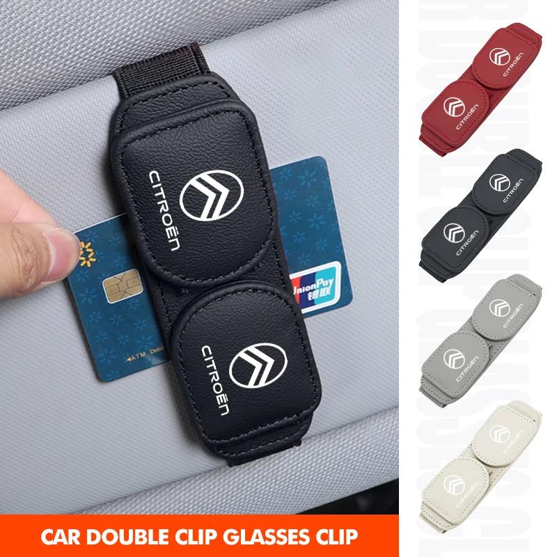 OCDK9 Car Sun Visor Glasses Clip Card Ticket Holder Stand Fastener For Citroen Grand Berlingo Jumper Celysee Xsara Picasso Aircross