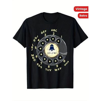 Ретро-футболка с роторным телефоном