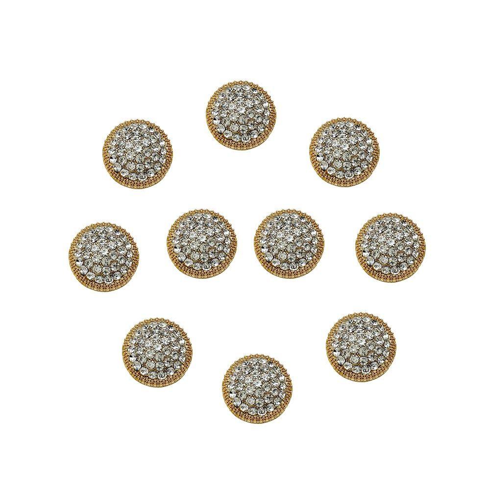 Fashion Clothing Decoration DIY Sewing Button Shirt Buttons Metal Rhinestone Buttons Needlework