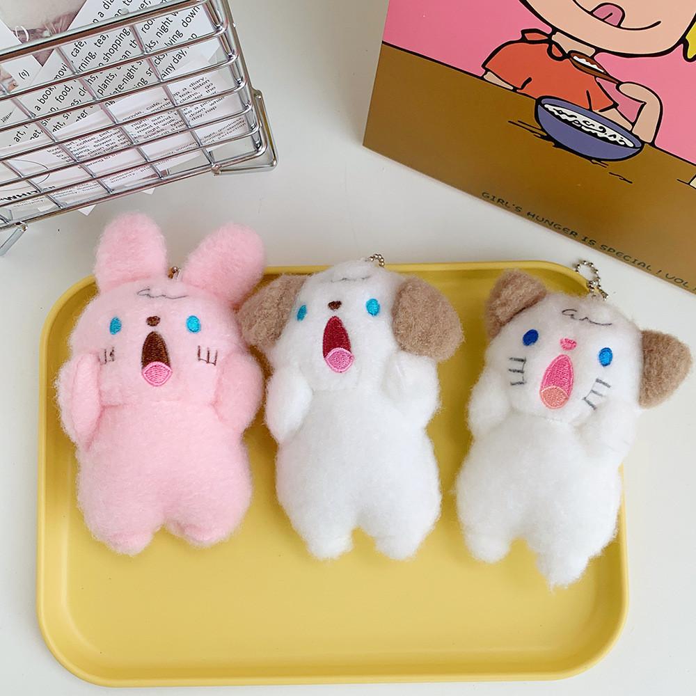 Adorable Mini Plush Toy Cute Puppy Keychain Perfect For Girls Bags And Gifts