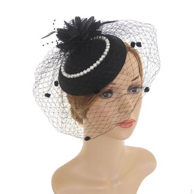 Шляпки-fascinator Пряжа Свадебный головной убор для Церкви Банкета Хэллоуина