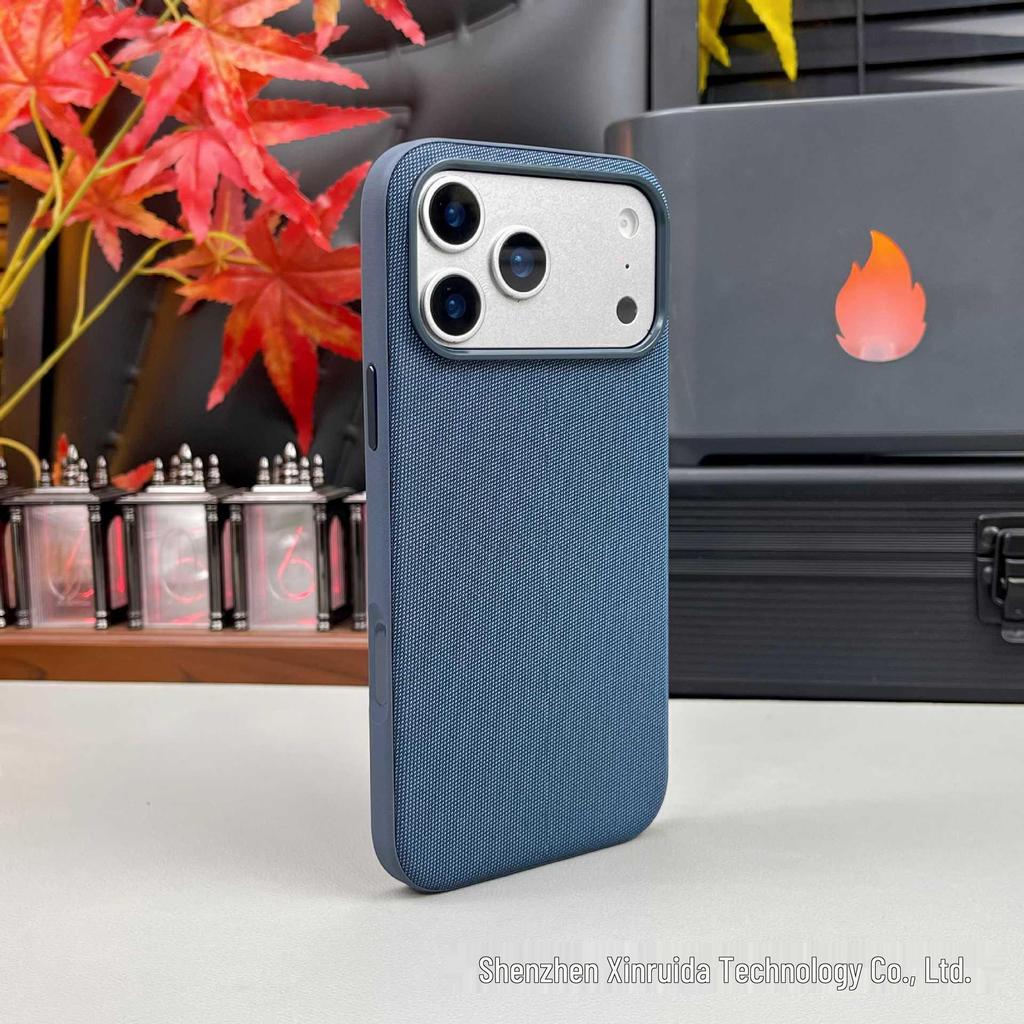 Чехол для iPhone 17 Pro Max: Техническая ткань, Плетеная текстура, Магнитное крепление, Защита от падений