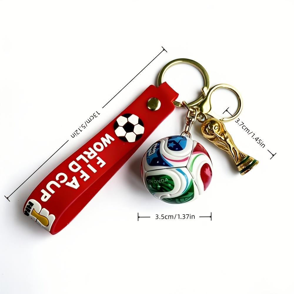 1pc 2026 World Cup Keychain Accessory Featuring Trophy Design Perfect For Christmas New Year Gift