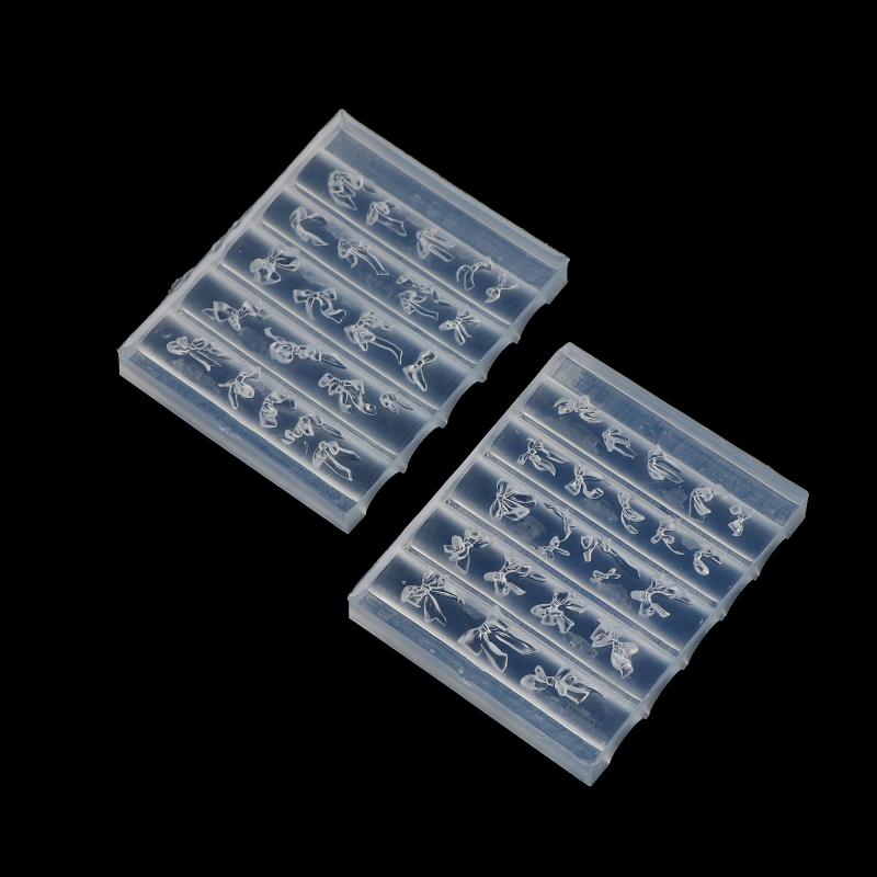 Силиконовые формы для нейл-арта с бантами 3D Множество кружевных бантов-лент Форма для салонного маникюра DIY Профессиональное украшение для ногтей