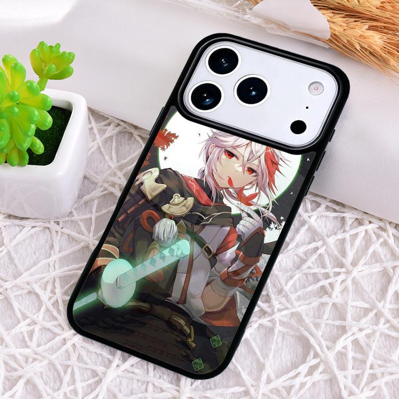 Kaedehara Kazuha Genshin Impact Phone Case for iPhone 17 Air 16 15 11 12 14 13 Pro Max Shockproof Cover