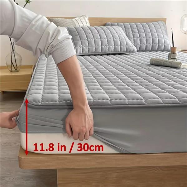 Водонепроницаемый защитный чехол для наматрасника, удобная простыня на подкладке, утолщенная стеганая простыня, дышащий наматрасник, топпер