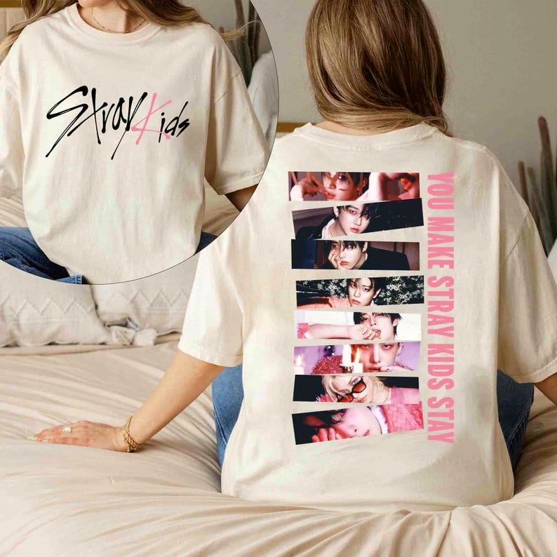 Футболка Stray Kids Do It 2 Sides, Футболка Stray Kids Dominate World Tour 2026, Футболка Stray Kids Kpop, Футболка с альбомом SKZ Do It, Футболка Stray Kids Stay