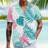 Men'S Casual Loose Short Sleeved Shirt Fashion Printed Shirt Top