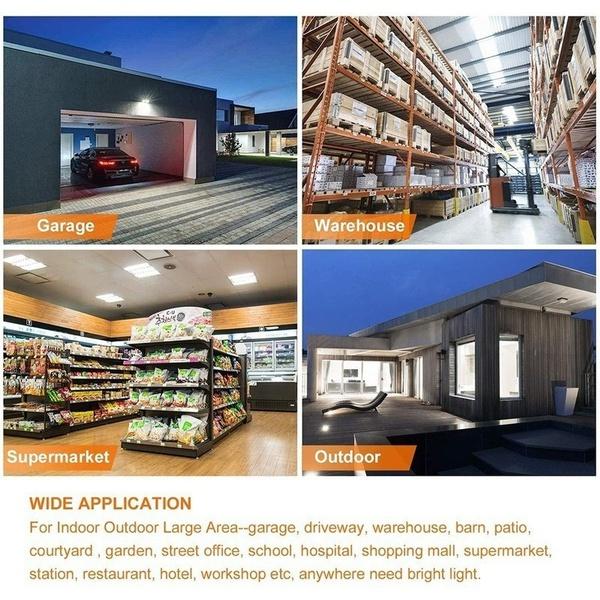 Супер яркое промышленное освещение E27 E26, светодиодный вентилятор, гаражный светильник, 6500LM, 85-265 В, промышленная лампа с высоким пролетом, деформируемые светодиодные лампочки