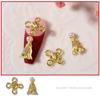Manicure Tool Fortune New Year Nail Art Nail Art Zinc Zinc Alloy Jewelry DIY Nail Decoration Pearl Ornaments