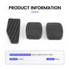 WO-3PCS Car Accelerator Clutch Brake Pedal Rubber Pad Pedal Cover Kit For Suzuki Swift 49451-60B00