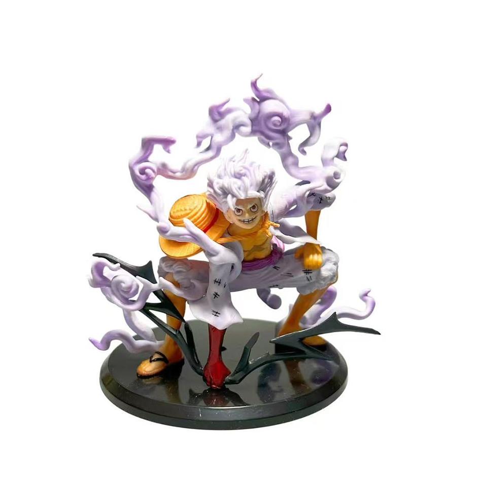 13.5 Cm Peripheral Series One Piece Luffy Solon Sanji Q-Version Sitting Posture Childrens Model Figurine Toy Gift Collectibles