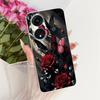 Для OPPO Reno8 T 5G CPH2505 / Reno8 T CPH2481 (Reno 8T 4G) Милый Чехол с Рисунком Цветов, Бабочек и Кошек Мягкий Силиконовый TPU Чехлы для Телефона