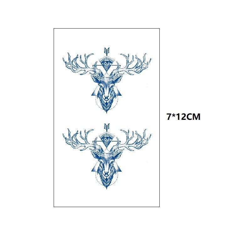 Маленький узор бабочка морская волна хвост рыбы другая сторона цветок маленький свежий сок травяной имитация грудь вода переводная татуировка наклейка