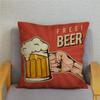 Винтажная подушка для пива, наволочка из персиковой кожи, модный домашний декор, наволочка, наволочка