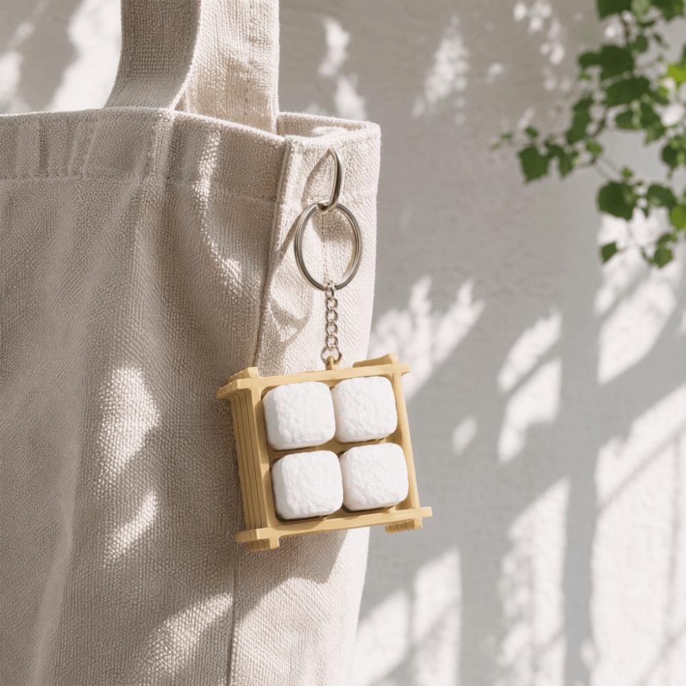 Chinese Snacks Mao Tofu Mechanical Keyboard Pendant 3D Printed Fingertip Button Toy  Car Pendant