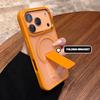Чехол-книжка с магнитной подставкой для iPhone 16E 11 12 13 16 17 Pro Max Air 14 15 Plus Magsafe Матовый Чехол с подставкой для беспроводной зарядки