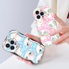 Cute Cartoon Pattern Cream Texture Casing Wavy Edge Soft Silicone Cover Phone Case for Vivo
