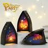 New Retro LED Halloween Decoration Night Light Electrical Lamp for Halloween Decoration Home Party Ornaments Plastic Lantern Pendant