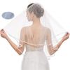Double Mesh Bridal Veil 2 Tiers Short Veil Elegant Wedding Veil  Wedding