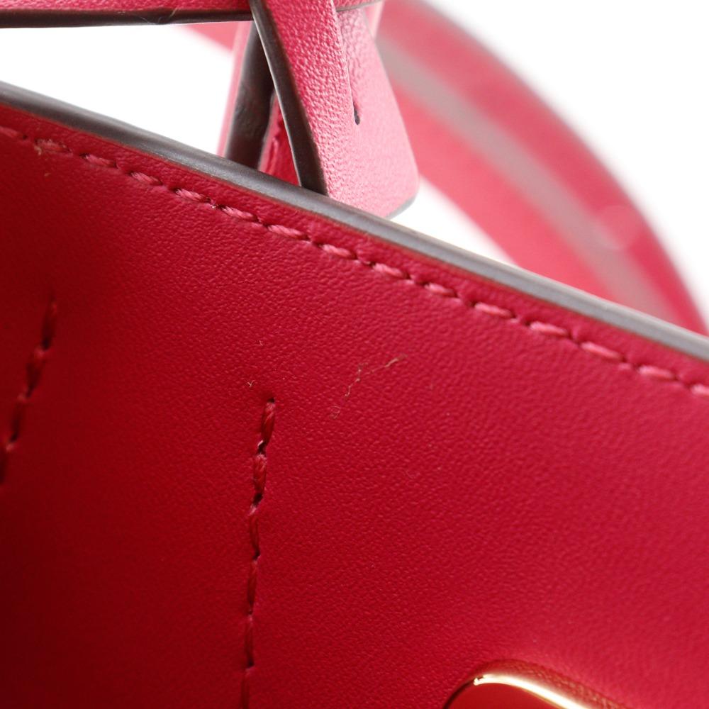 Michael Kors MERCER Handbag 35S1GM9M2T 2WAYShoulder Pink / red leather Women Used