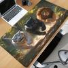 Игровой коврик для мыши Лев Тигр HD Печать Настольный коврик для ПК Офис Многофункциональный игровой настольный коврик
