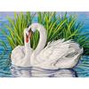 DIY 5D Diamond Painting Swan Animal Mosaic Full Round Diamond Embroidery Landscape Lake Rhinestone