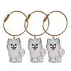 3Pcs Cat Hair Storage Box Keychain Transparent Acrylic Dog Hair Memorial Bottle Pet Hair Collector Container Key Ring Pet Owner Keepsake Gift