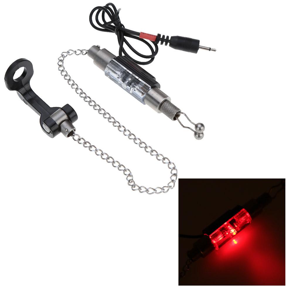 Беспроводная цифровая светодиодная сигнализация для рыбалки, 4 сигнализатора поклевки + 1 приемник с ЖК-экраном