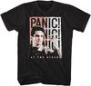Футболка унисекс Panic at the Disco, плотный хлопок, черная, размеры S-5XL, C306
