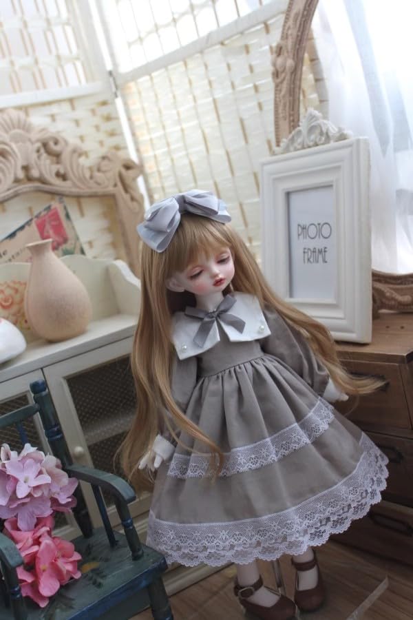 HAMRETHYPPZ 14 16 13 BJD Кукла на шаровых шарнирах Платье для куклы Костюм для куклы Наряд горничной Платье для куклы на шаровых шарнирах Платье принцессы, Юбка принцессы, Милая юбка горничной,