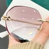 Goggles +2.00~+4.0 Diopter Reading Glasses Vision Care Diamond Cutting Rimless Presbyopic Glasses
