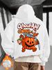 Autumn/Winter Halloween Pumpkin Kids Casual Sports Pullover Sweatshirt, Running Color Print Couple Trendy Street Style Hoodie