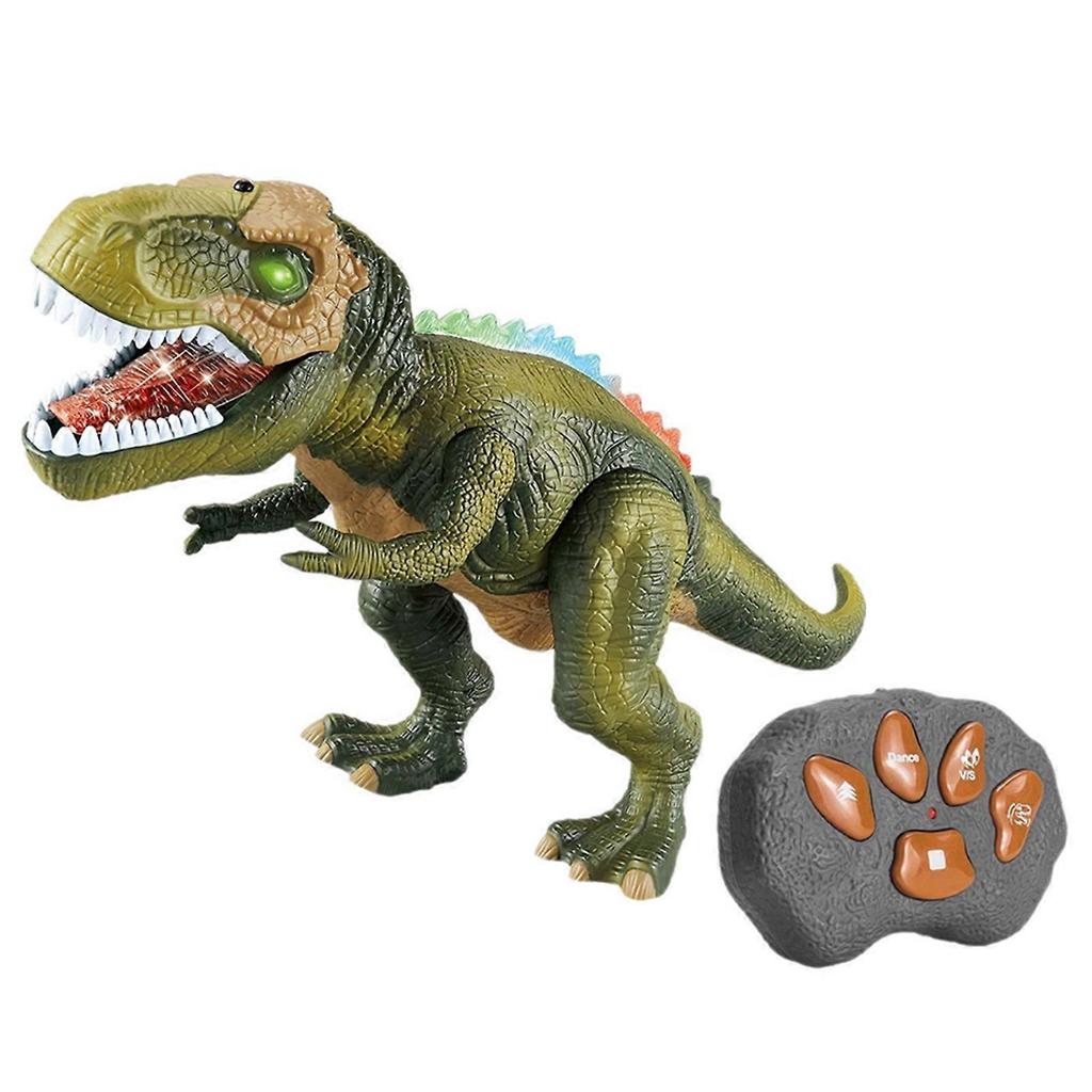 Remote Control T-Rex Dinosaur Robot Toy, Electronic Walking T-Rex Dinosaur with Roaring Sounds, Lights & Spray, Realistic Jurassic Rex Toy for Kids