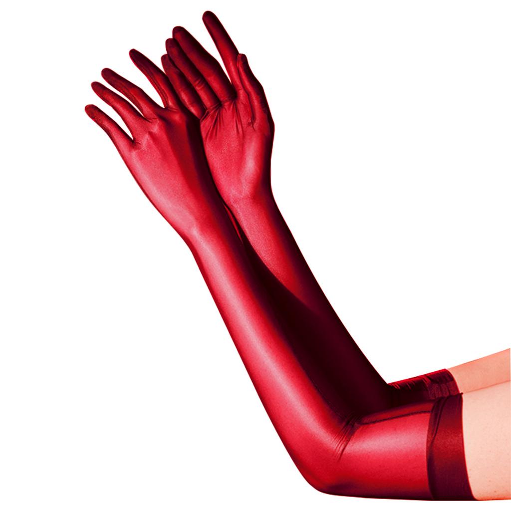 1 пара глянцевых шелковистых перчаток, эластичные перчатки длиной до локтя, ультратонкие перчатки, вечерние костюмы, аксессуары
