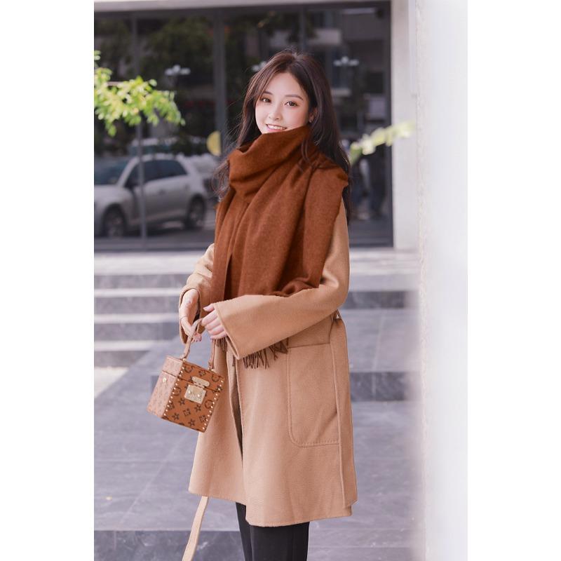 Autumn and Winter Scarf Shawl High End Versatile Solid Color Scarf for Women Autumn and Winter Warm New Imitation Cashmere Scarf