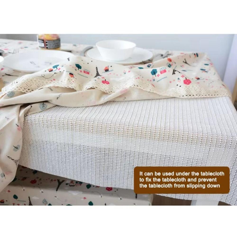 PVC Foaming Non Slip Mat White Antiskid Net Cloth New Fixing Base Fabric