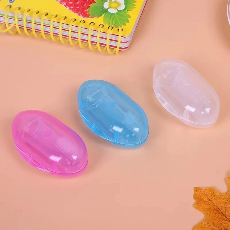 1Pcs Baby Kids Finger Soft Silicone Gum Teeth Clear Deciduous Infant Toothbrush Cleaning Massage Baby Finger Toothbrush With Box