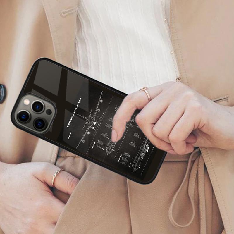 Авиатор Самолет Пилот Самолета Магнитный Чехол для Телефона Для iPhone 17 Air 16 14 13 12 Pro Max 15 Plus Беспроводная Зарядка MagSafe Чехол