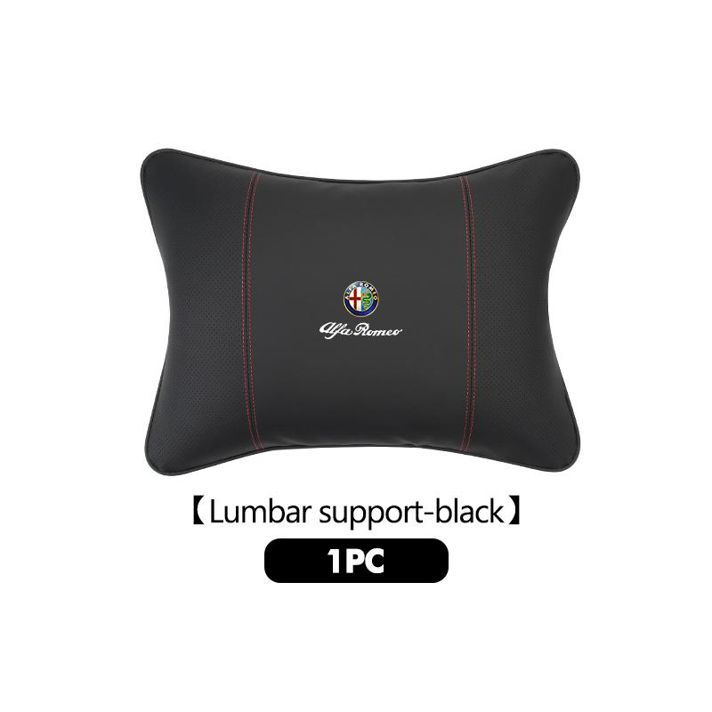 For Alfa Romeo Car Headrest Waistrest Back Breathable Protective Cushion Giulia 147 Mito 156 159 166 GT Stelvio Brera Volante qa9