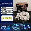 5V Rgbic Neon Led Strip Lights Neon Rope Light With Music Sync Diy Rgbic Dreamcolor Chasing Strip Tape For Home Decor Lighting